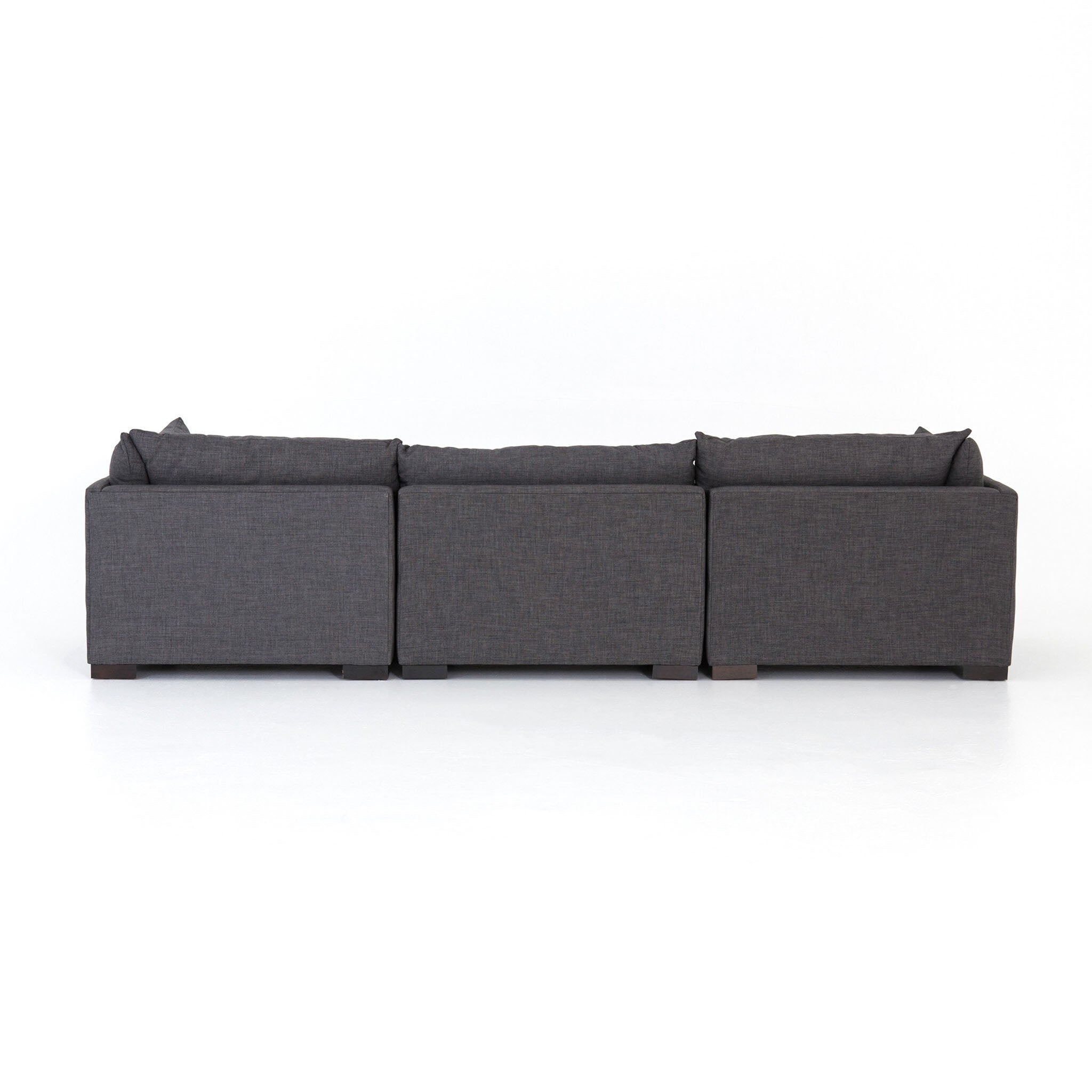 Four Hands Westwood 3-Piece Sectional in Bennett Charcoal - Addison West 