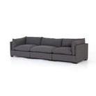 Four Hands Westwood 3-Piece Sectional in Bennett Charcoal - Addison West 