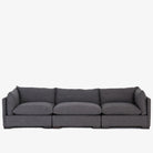 Four Hands Westwood 3-Piece Sectional in Bennett Charcoal on a white background