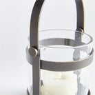 Wyatt Glass and Bronze Candle Holder - Addison West 