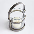 Wyatt Glass and Bronze Candle Holder - Addison West 