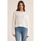 Z Supply Emerson Sweater in White - Addison West 