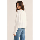 Z Supply Emerson Sweater in White - Addison West 