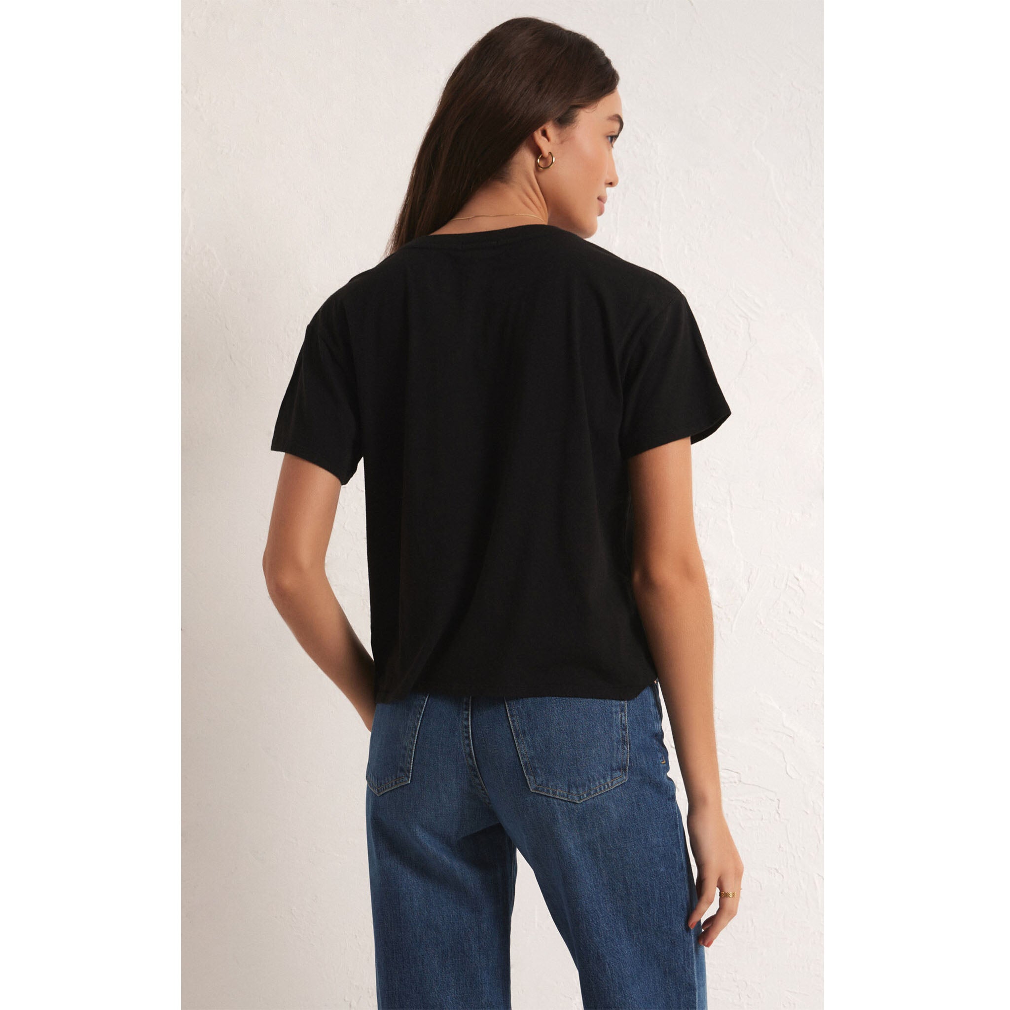 Z Supply Go To Tee in Black - Addison West 