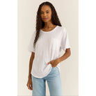 Z Supply Monterey Slub Tee in White - Addison West 