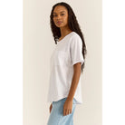 Z Supply Monterey Slub Tee in White - Addison West 