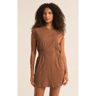 Z Supply Rowan Textured Knit Dress in Bronzer - Addison West 