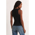 Z Supply Sirena Rib Tank in Black - Addison West 