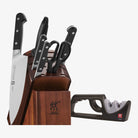 Zwilling Pro 8 Peice Knife Block Set on a white background