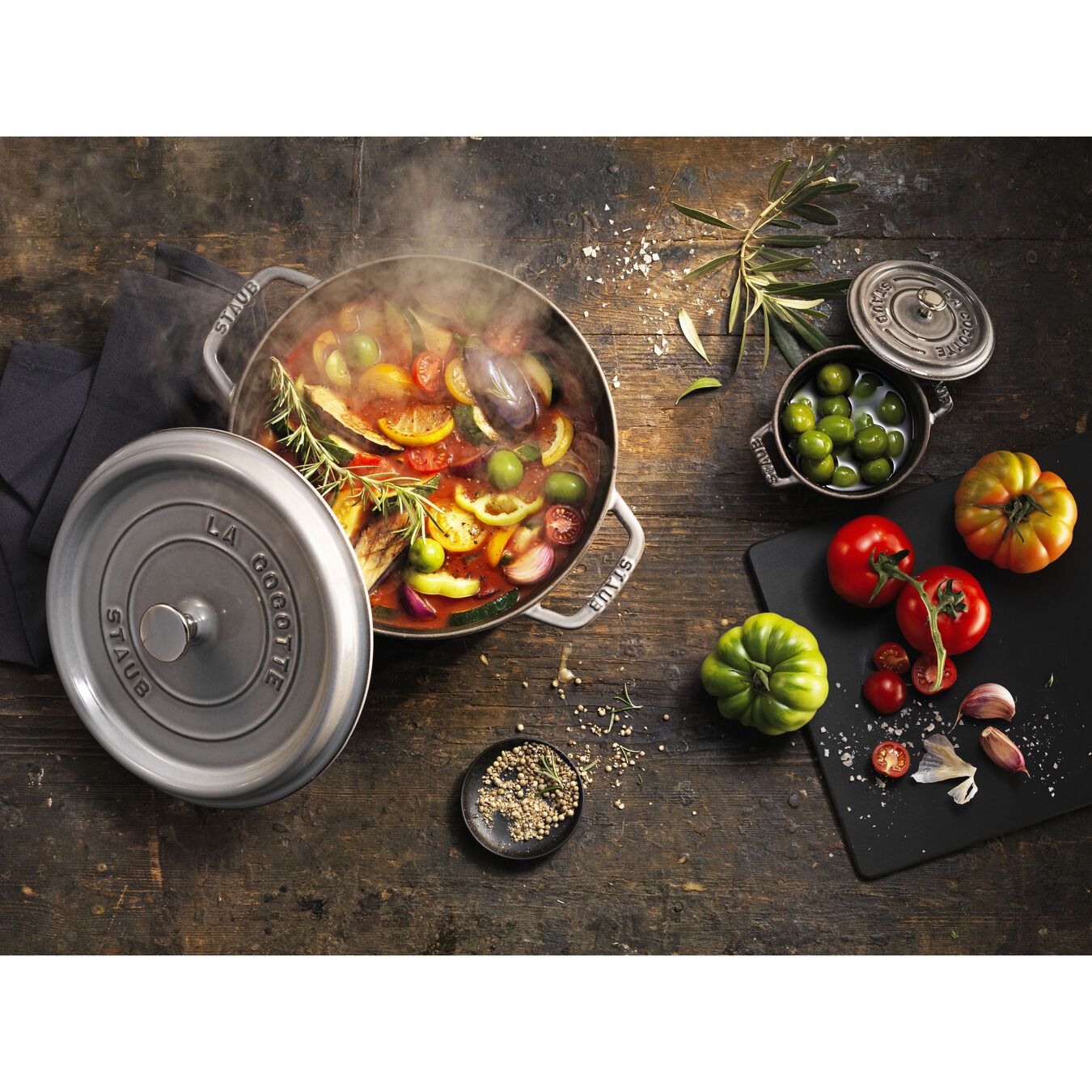 Staub 7 QT Cocotte - Graphite - Addison West 