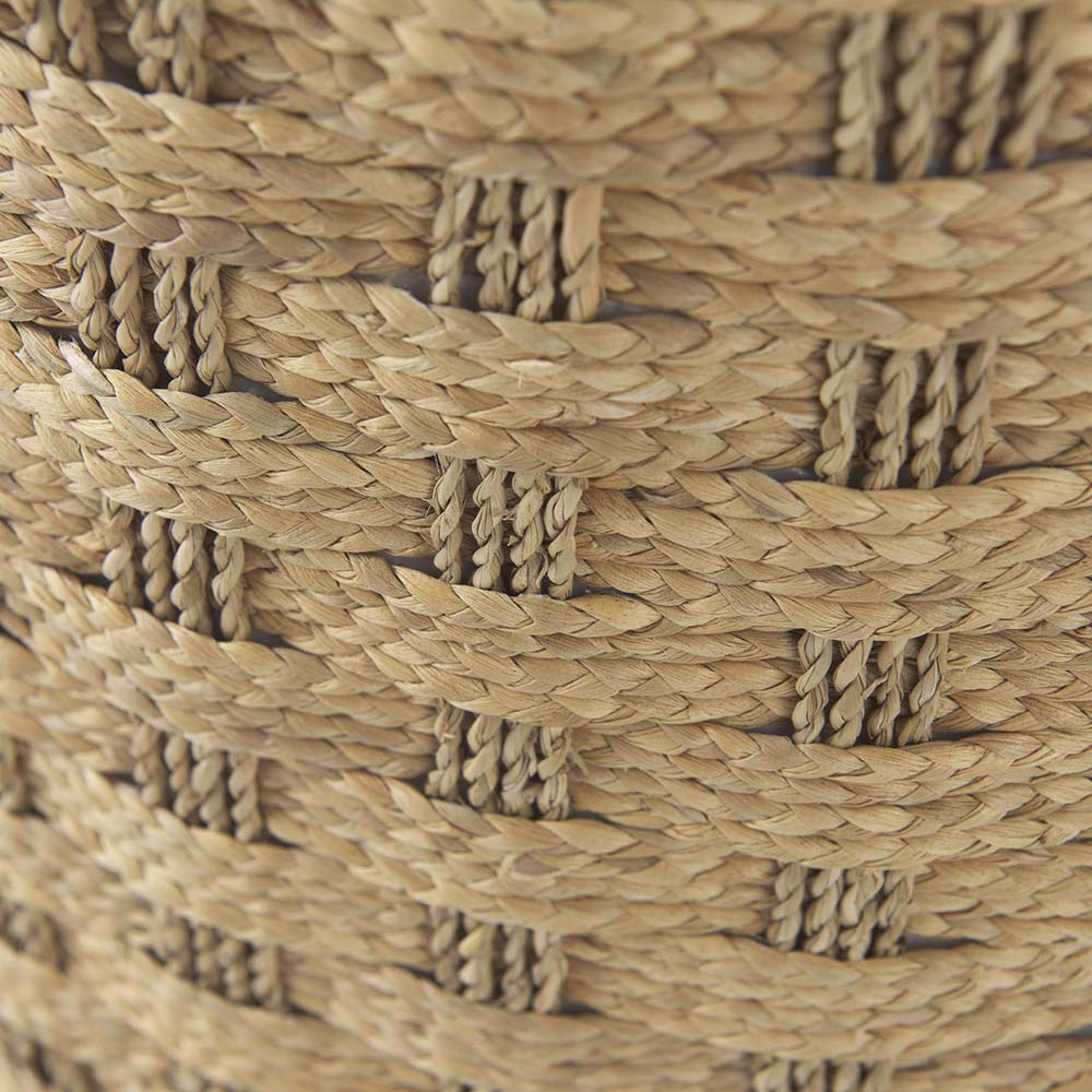 Majorca Woven Seagrass Ottoman - Addison West 