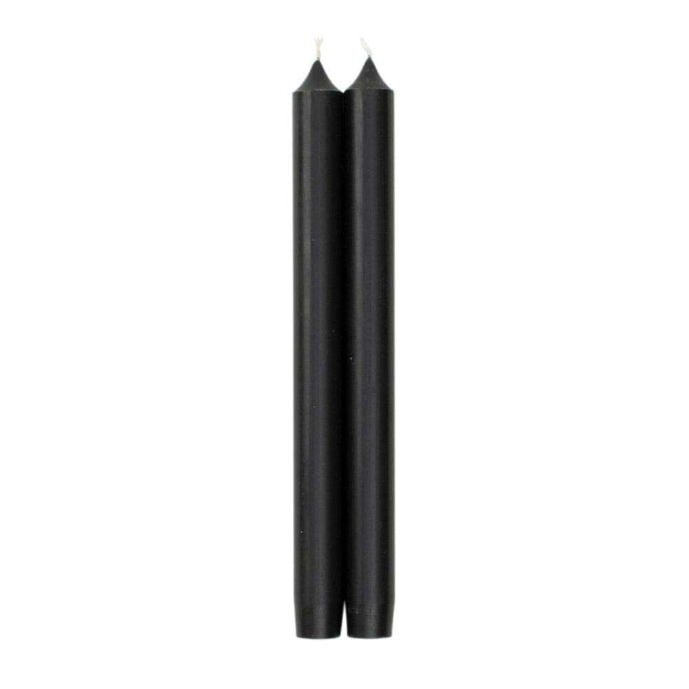 Caspari 10" Crown Candle Pair in Black - Addison West 