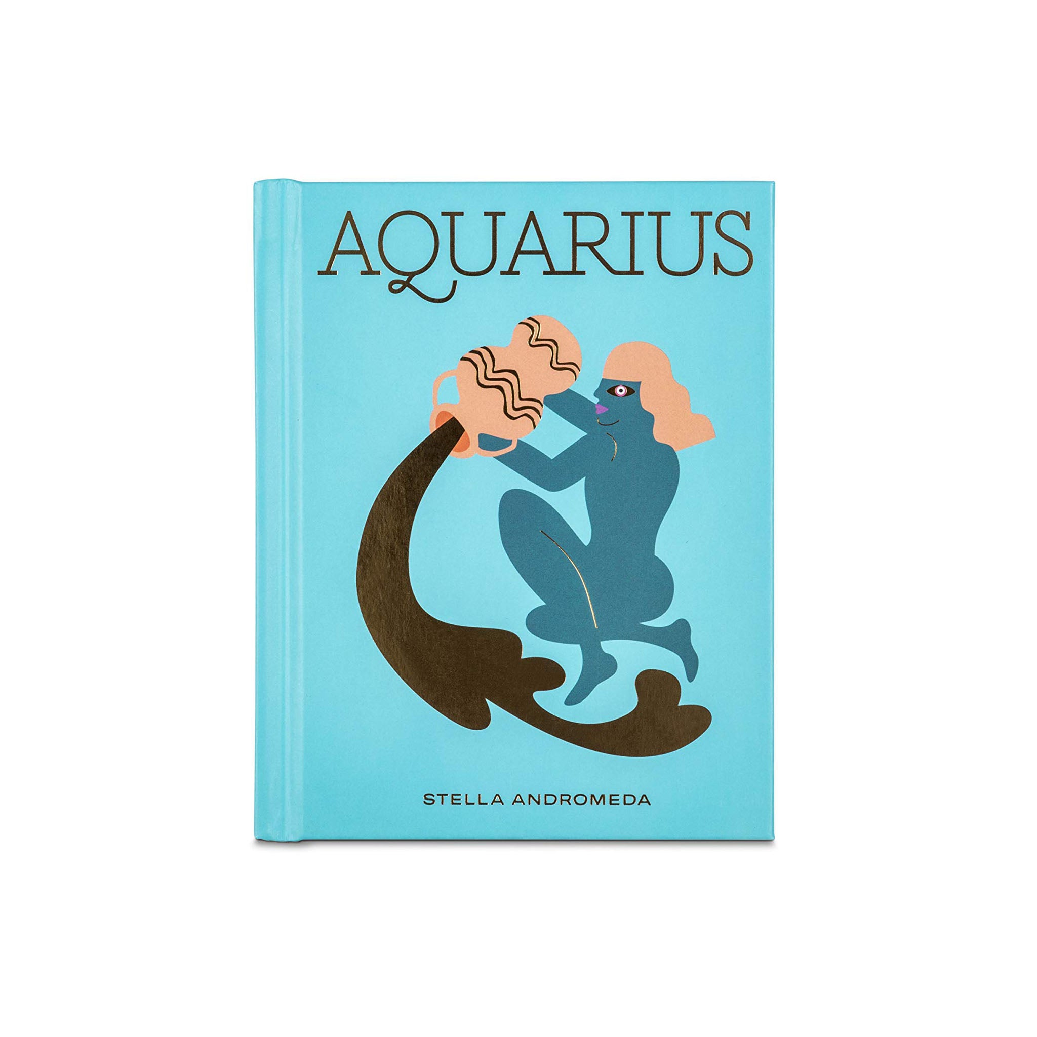 Blue Front cover of book titled 'aquarius' by Stella Andromeda on a white background