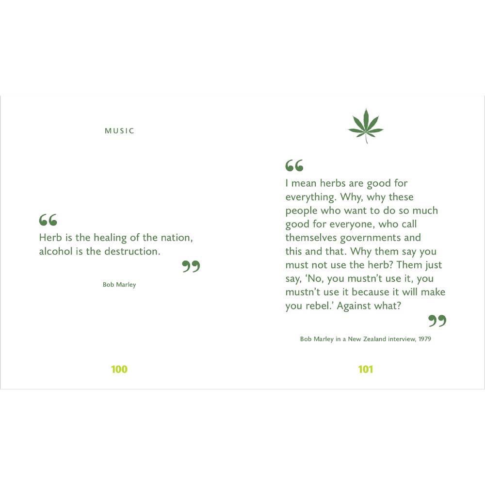 Inside pages of book: Little Book of Weed: A Guide for the Curious and the Connoisseur