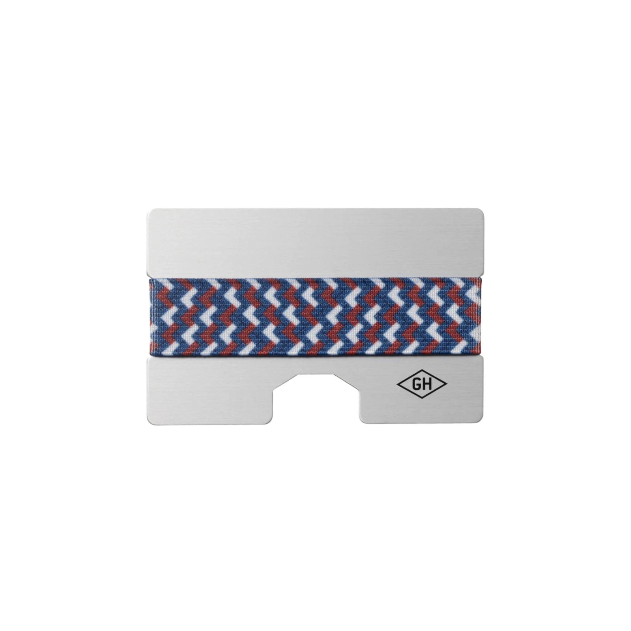 Gentlemen's hardware aluminum card holder on a white background