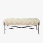 Averil Upholstered Kilim Style Bench in Cream - Addison West 