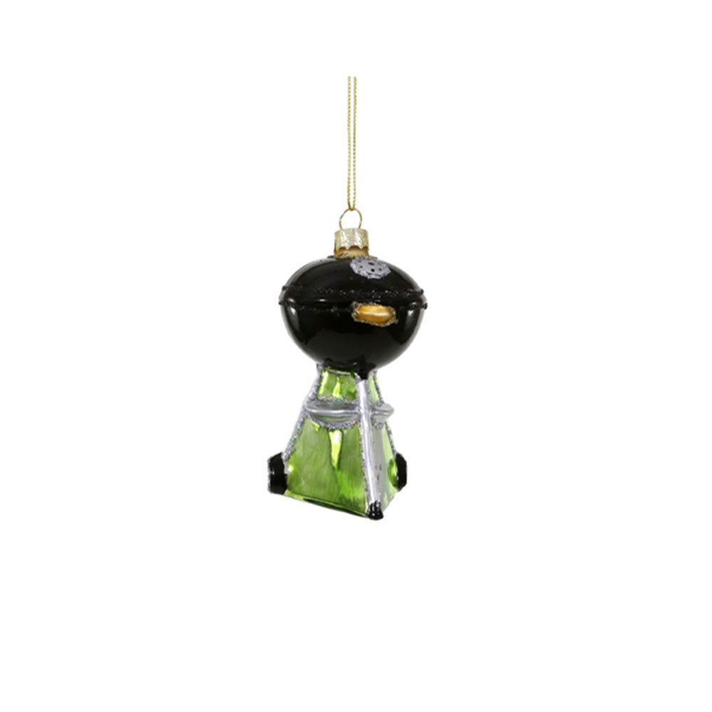 Grill Christmas ornament by Cody Foster on a white background