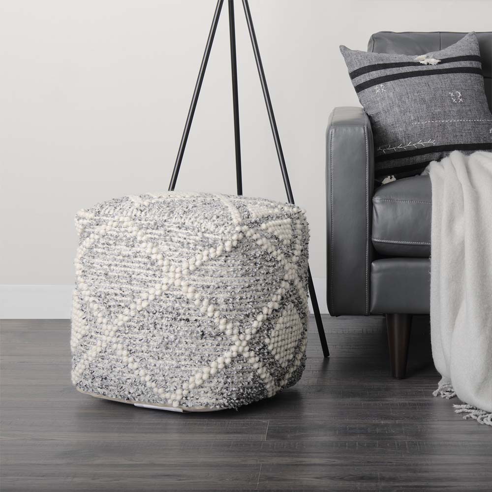 Blue Jeans Pouf - Addison West 