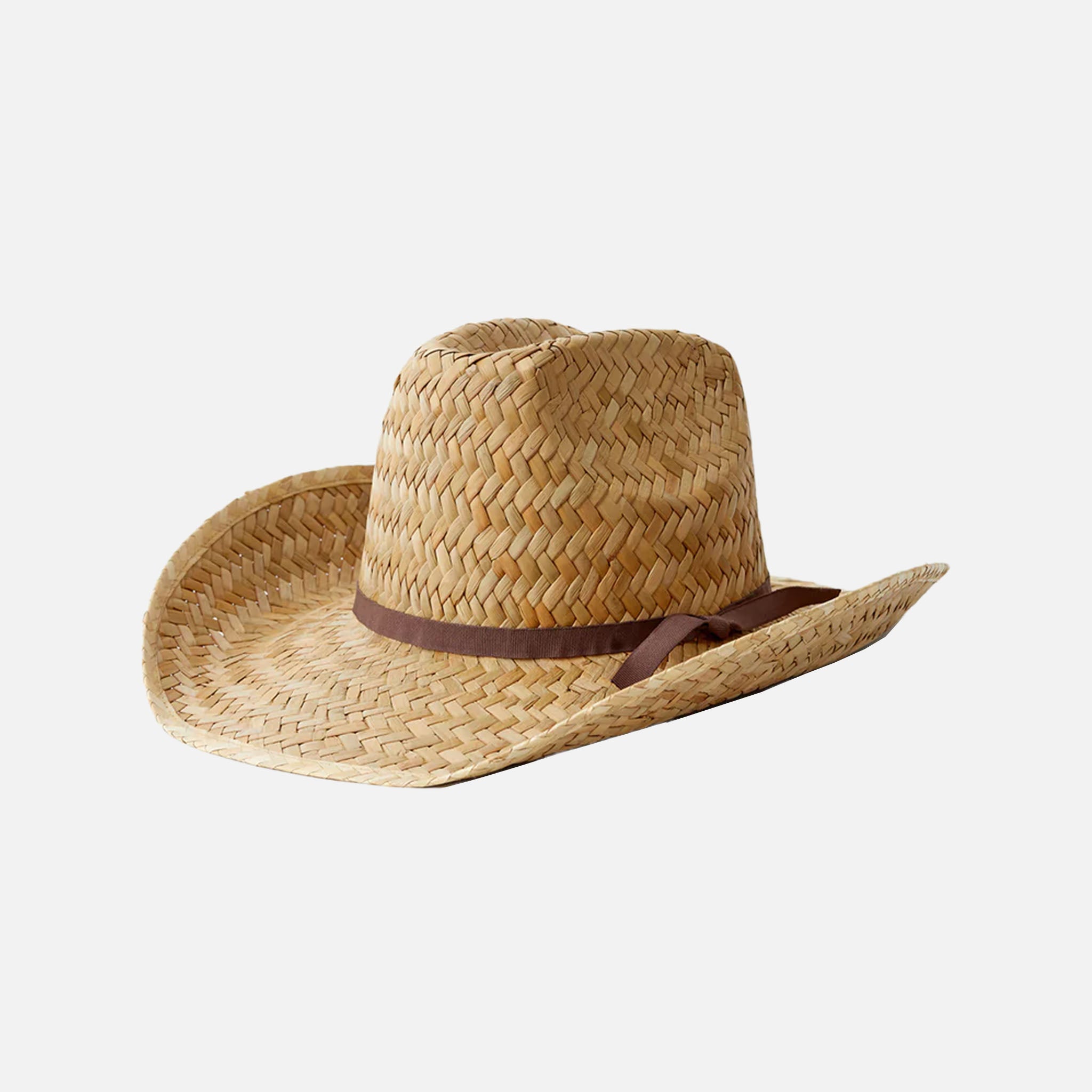 Brixton Houston Cowboy Hat in Natural on a white background