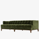 Four hands brand green velvet Dylan sofa on a white background