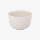 While hand made ceramic shaving bowl on a white background