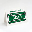 Congrats Grad Vermont License Plate Greeting Card - Addison West 