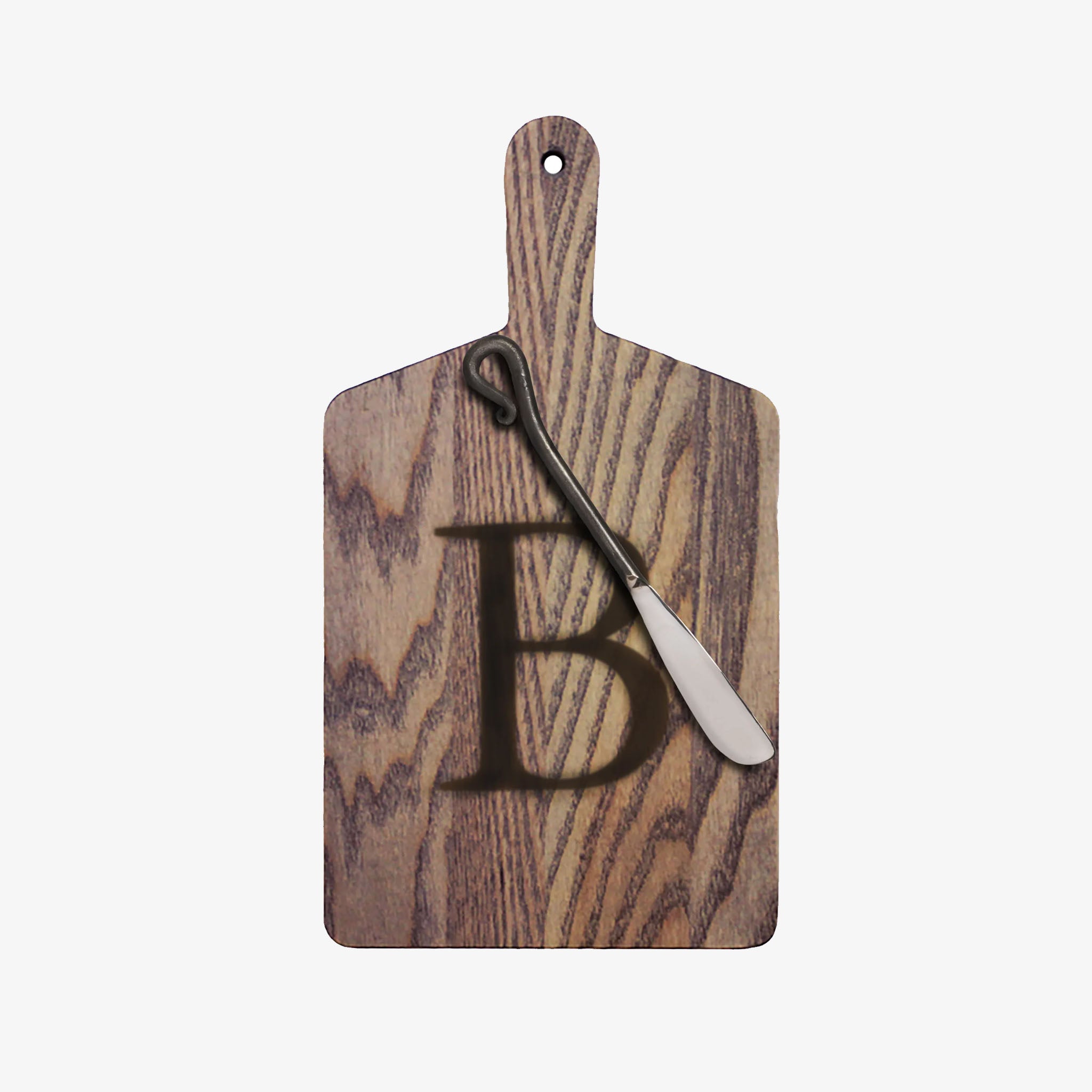 JK Adams Monogram Cheese Board Gift Set - Driftwood - Addison West 