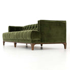 Four hands brand green velvet Dylan sofa on a white background