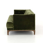 Four hands brand green velvet Dylan sofa on a white background