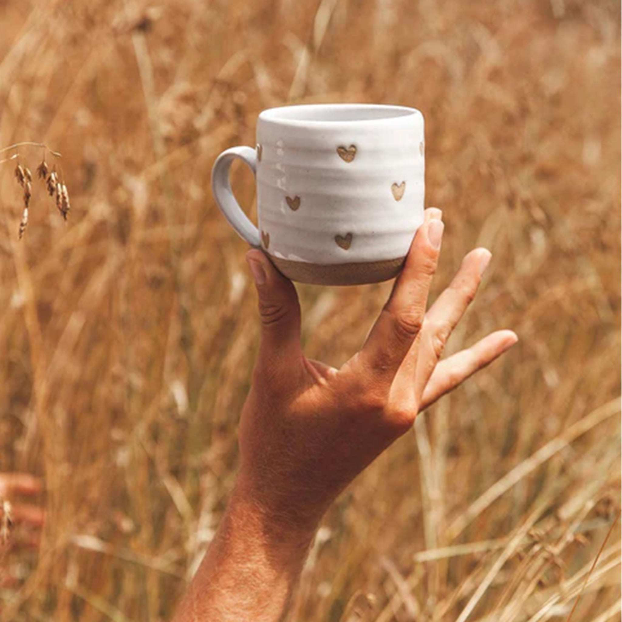 Farmhouse Pottery Confetti Heart Mug - Addison West 