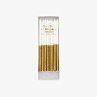 Meri Meri Gold Glitter Dipped Candles on a white background