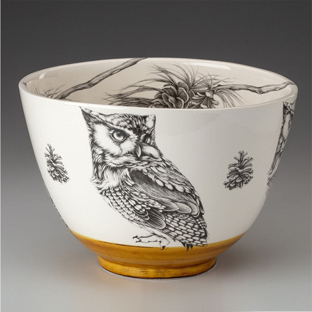 Laura Zindel Large Screech Owl Bowl - Addison West 