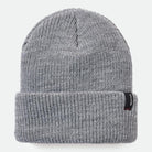 Brixton Heist Beanie in light heather grey on a white background