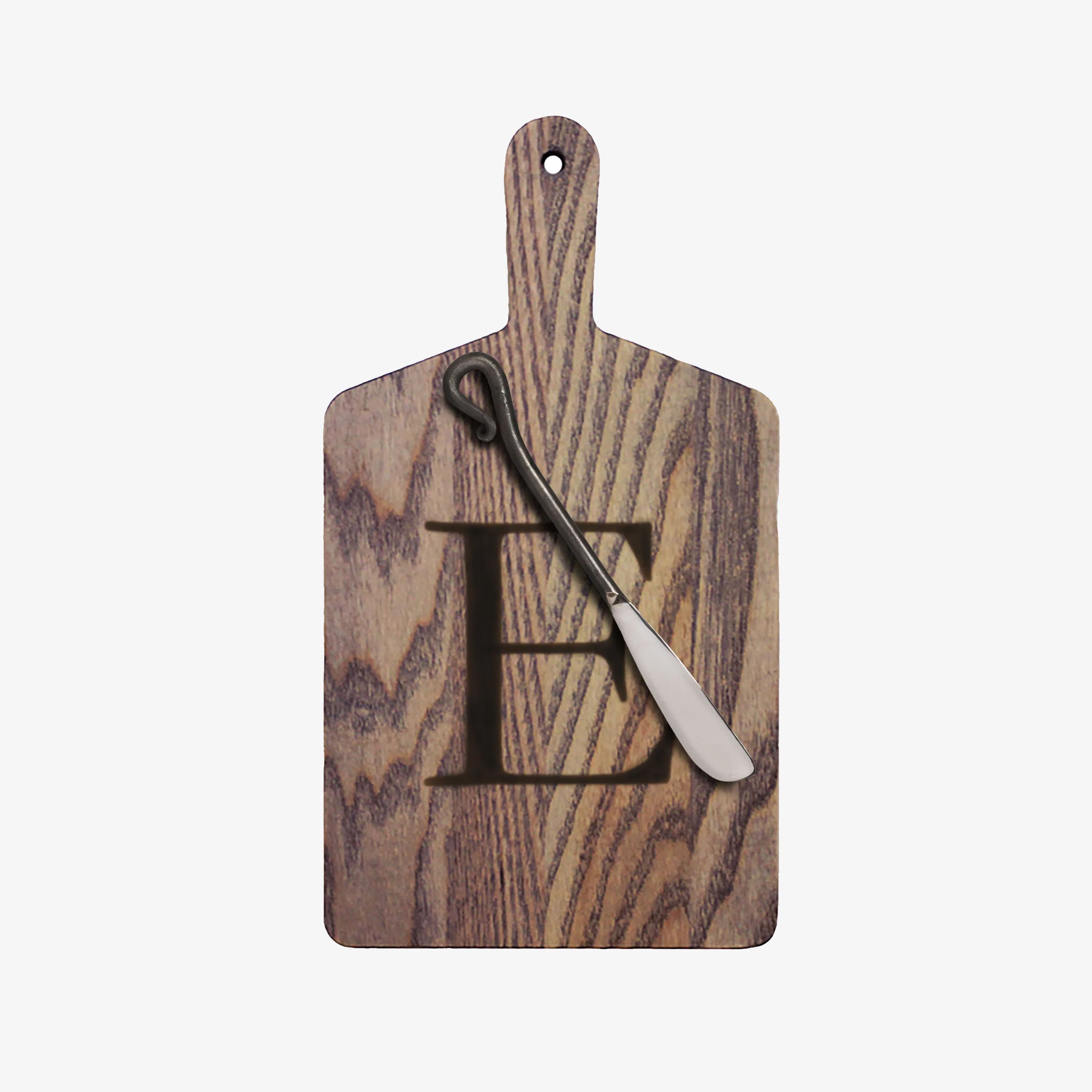 JK Adams Monogram Cheese Board Gift Set - Driftwood - Addison West 