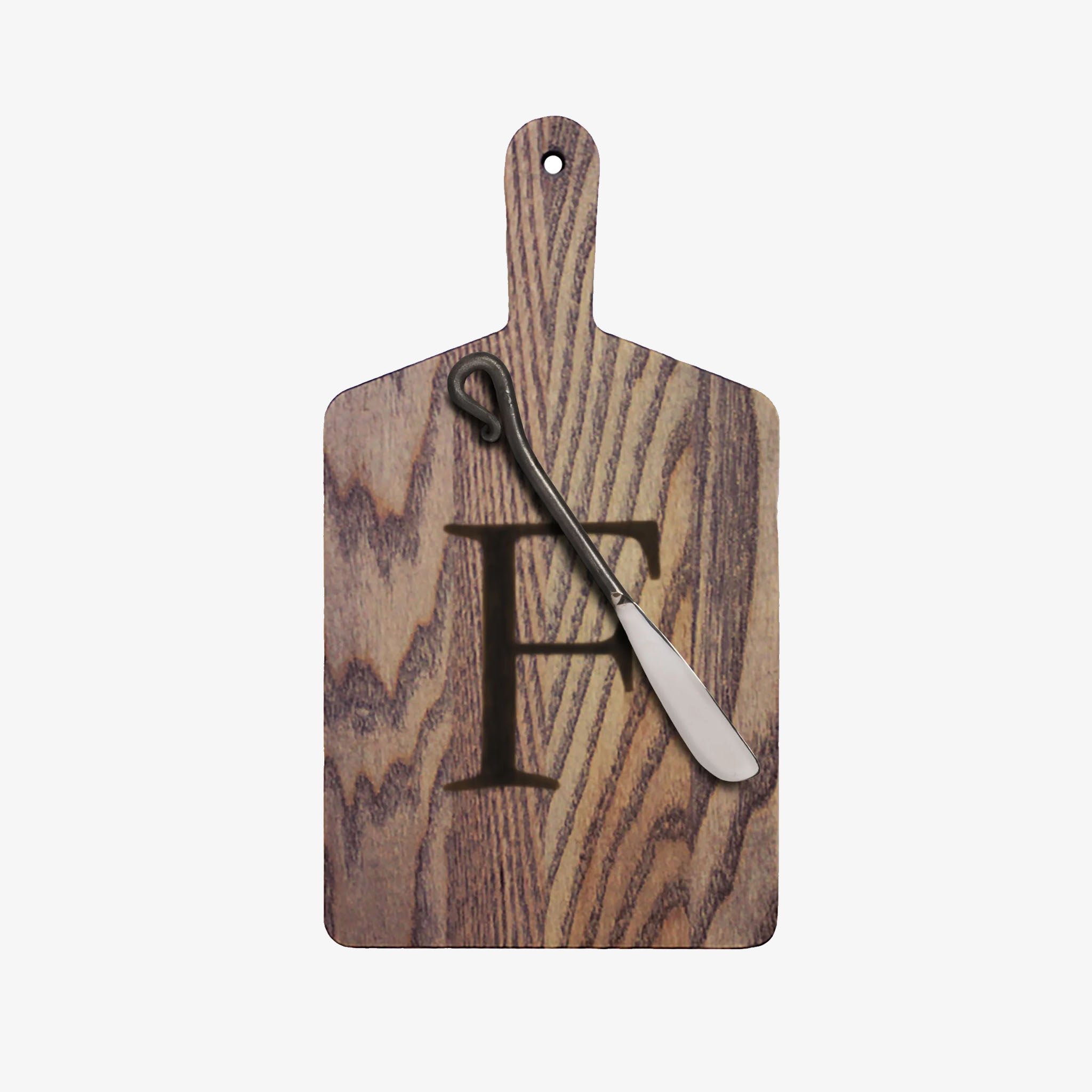 JK Adams Monogram Cheese Board Gift Set - Driftwood - Addison West 