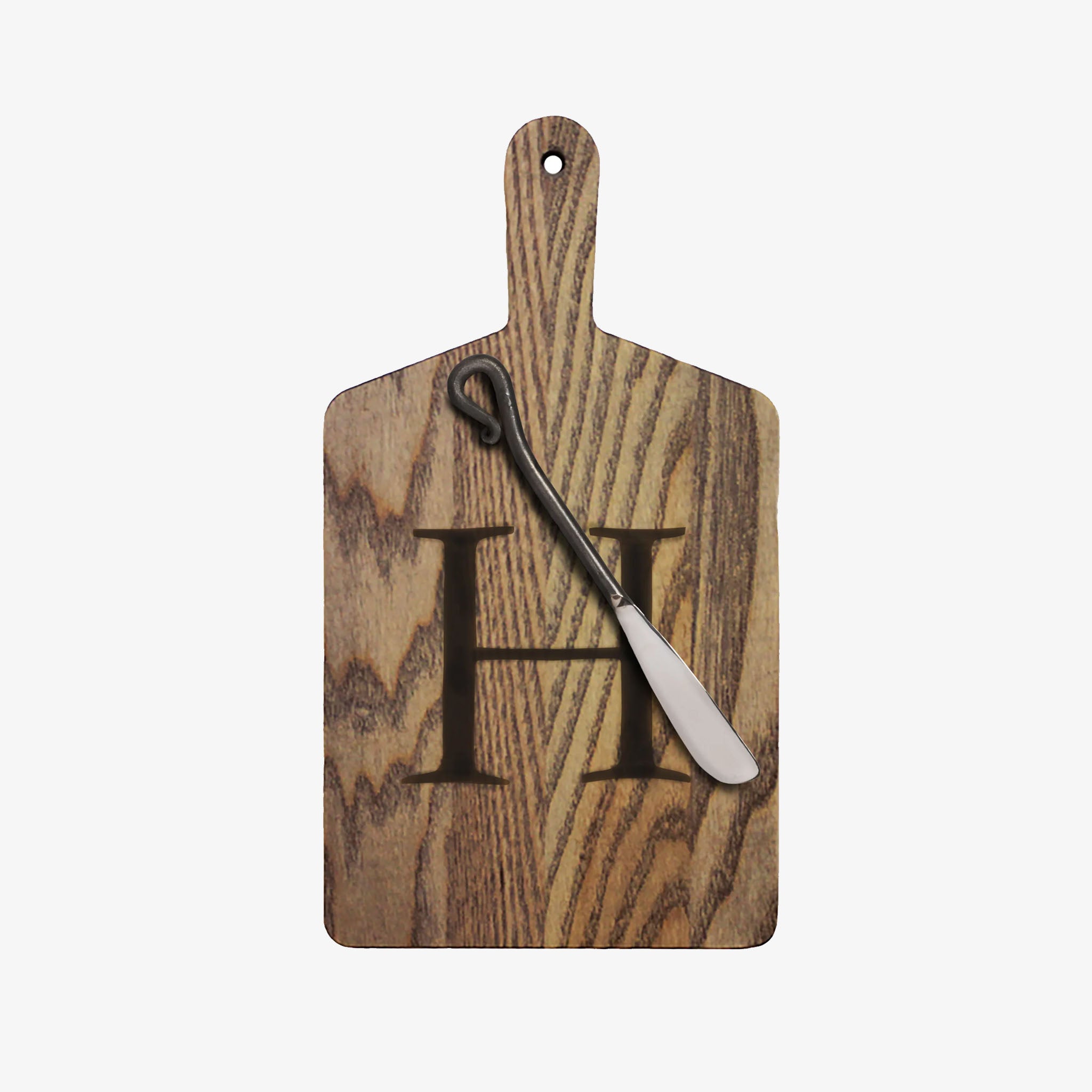 JK Adams Monogram Cheese Board Gift Set - Driftwood - Addison West 