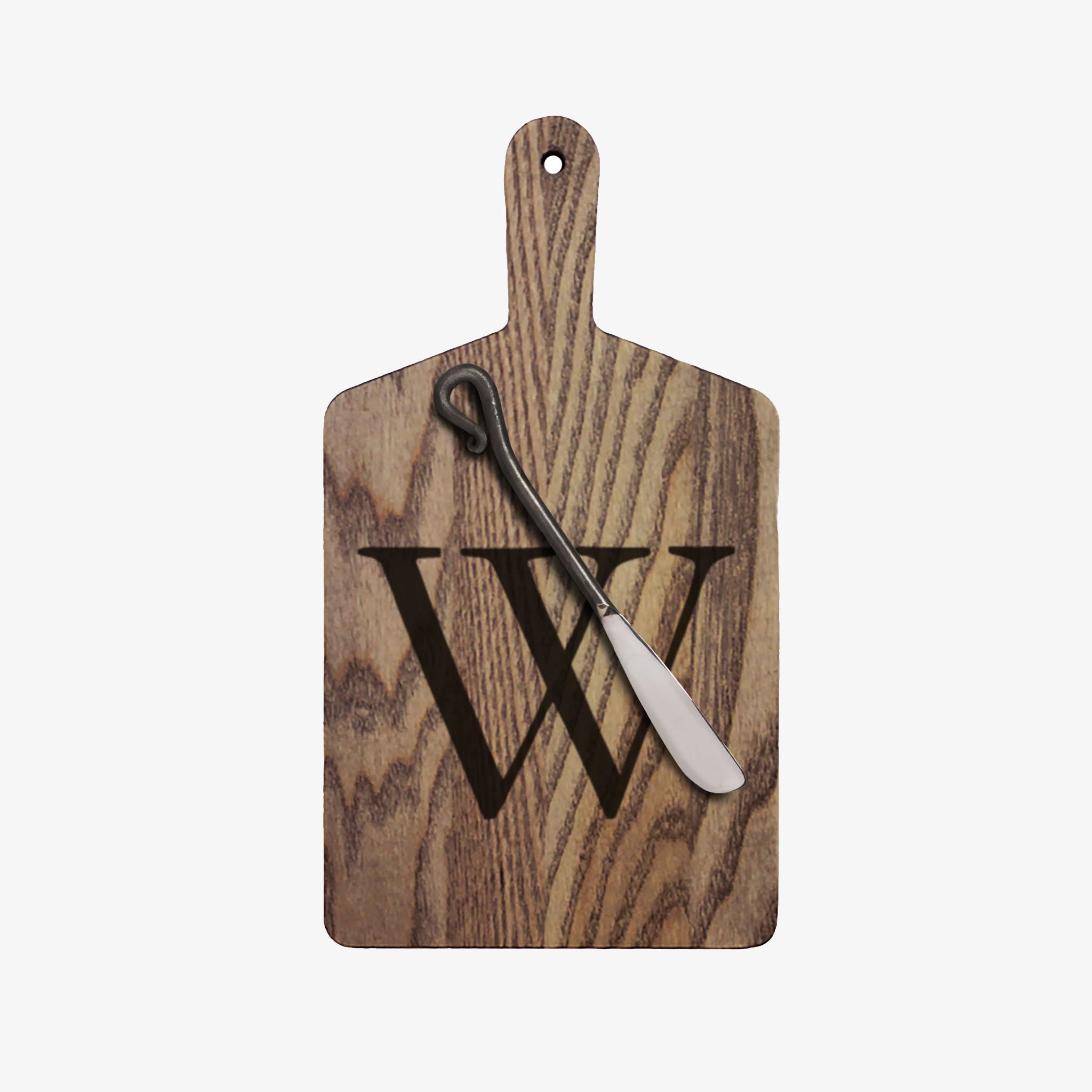 JK Adams Monogram Cheese Board Gift Set - Driftwood - Addison West 