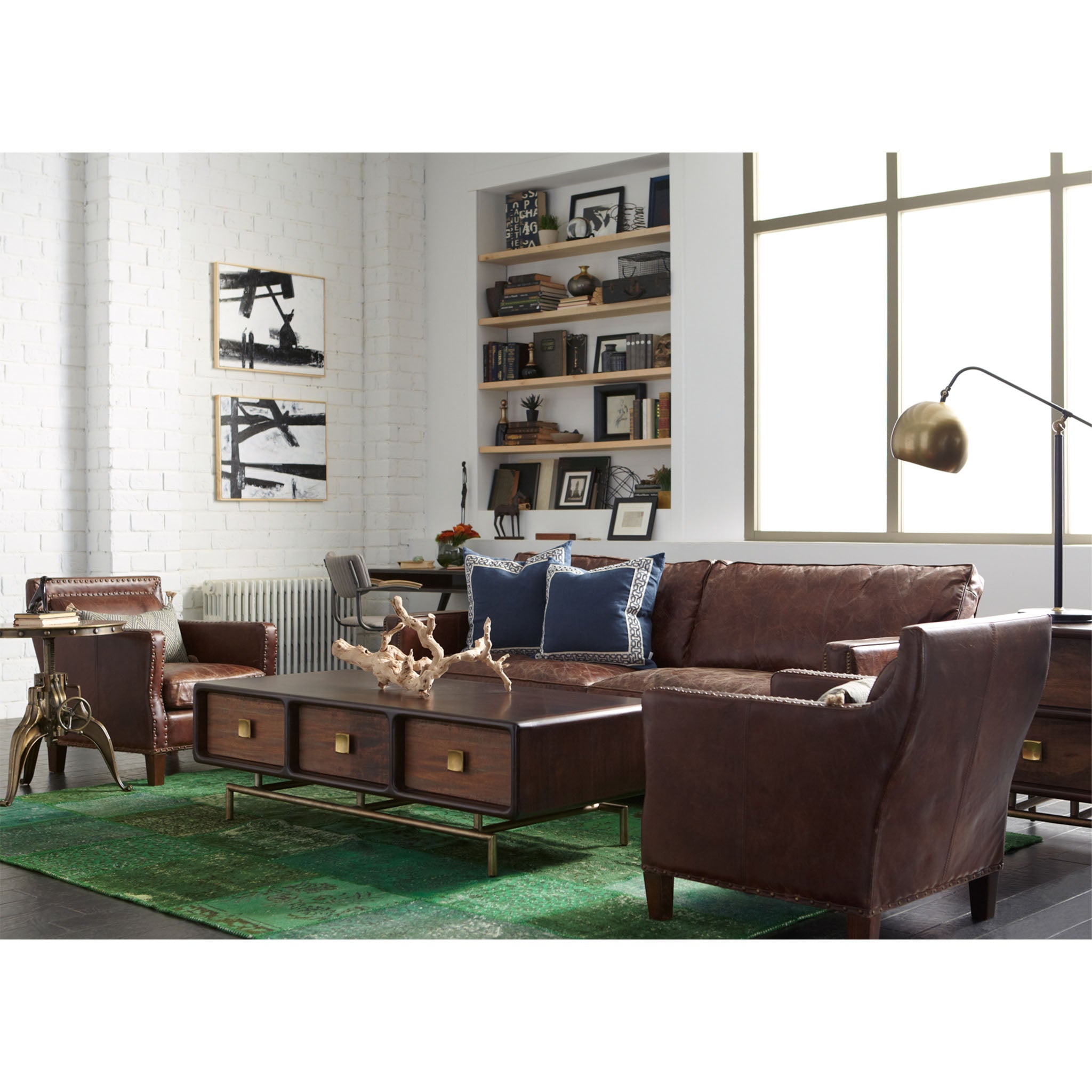 Four Hands Larkin Sofa - Cigar - Addison West 