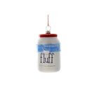 Marshmallow fluff jar holiday ornament by Cody Foster brand on a white background