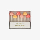 Meri Meri Mushroom Birthday Candles on a white background