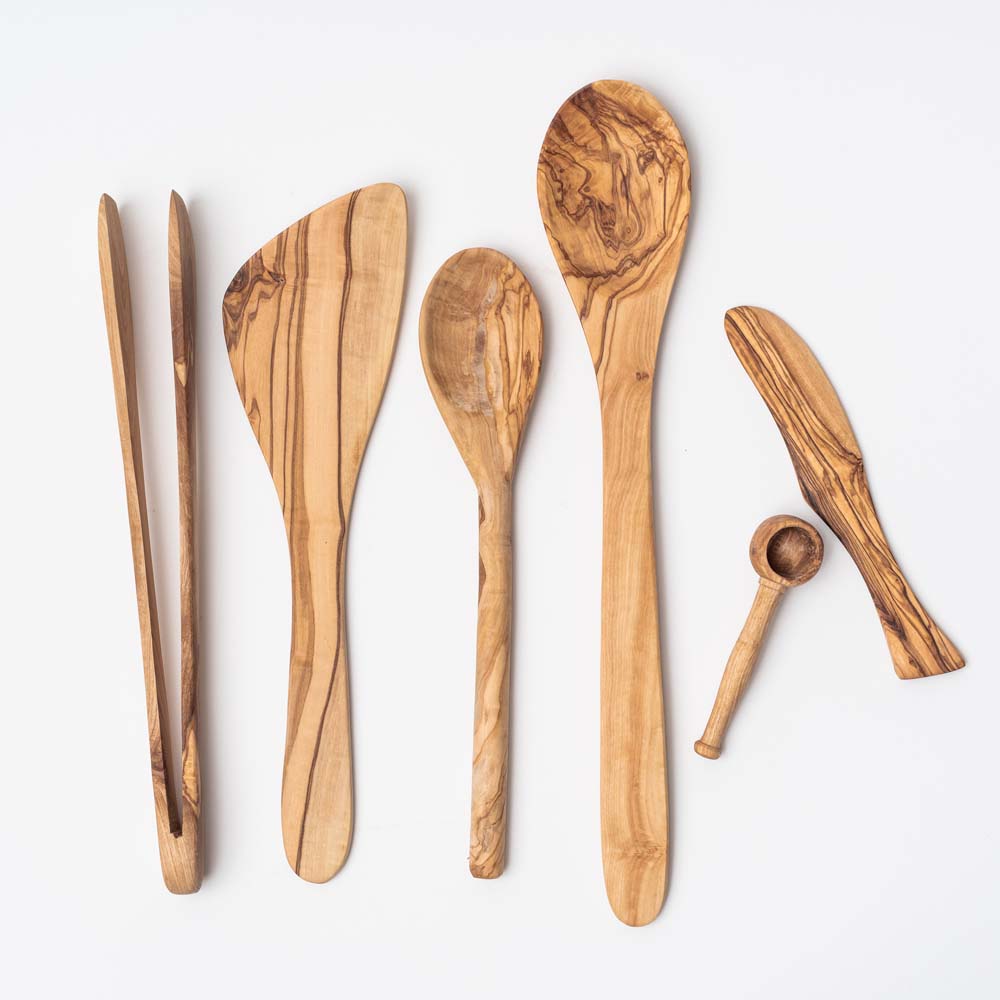 Olive Wood Tongs - Addison West 