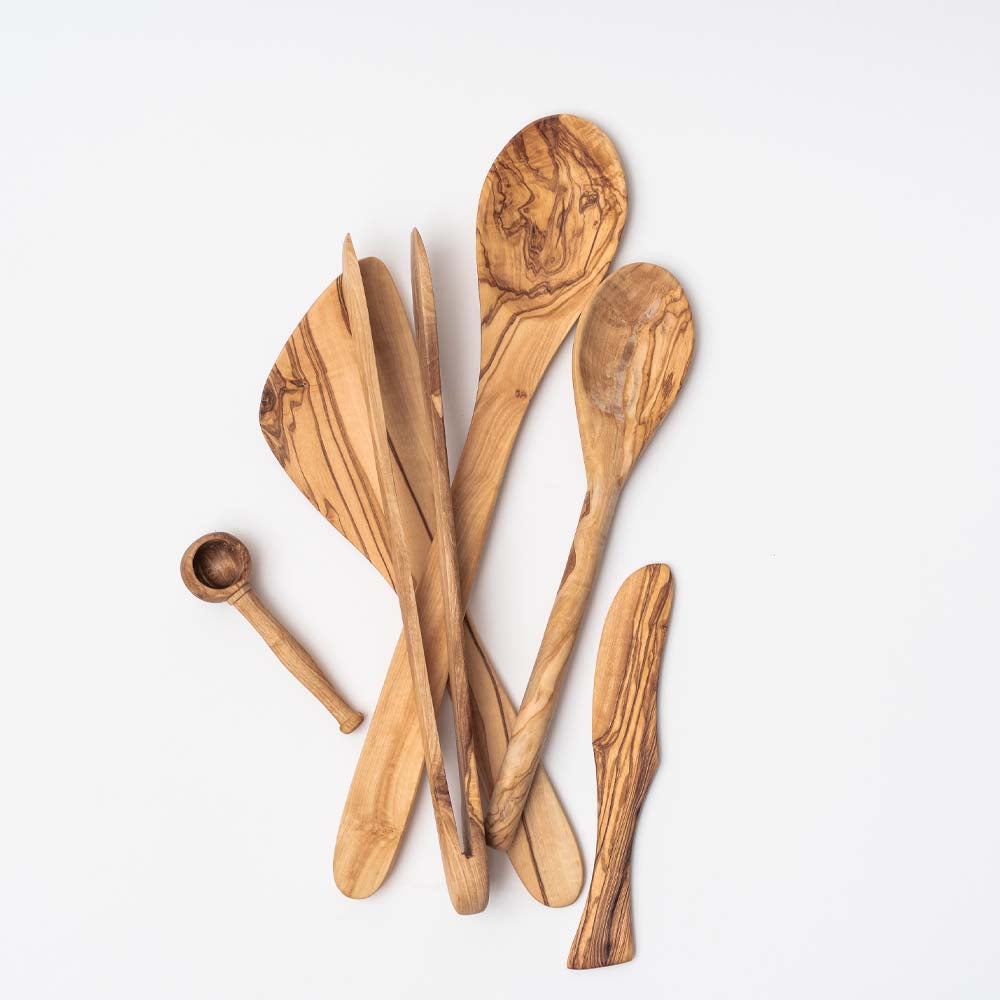 Olive Wood Tongs - Addison West 