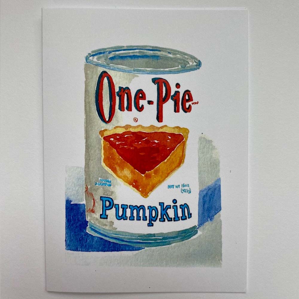 One Pie Greeting Card - Addison West 