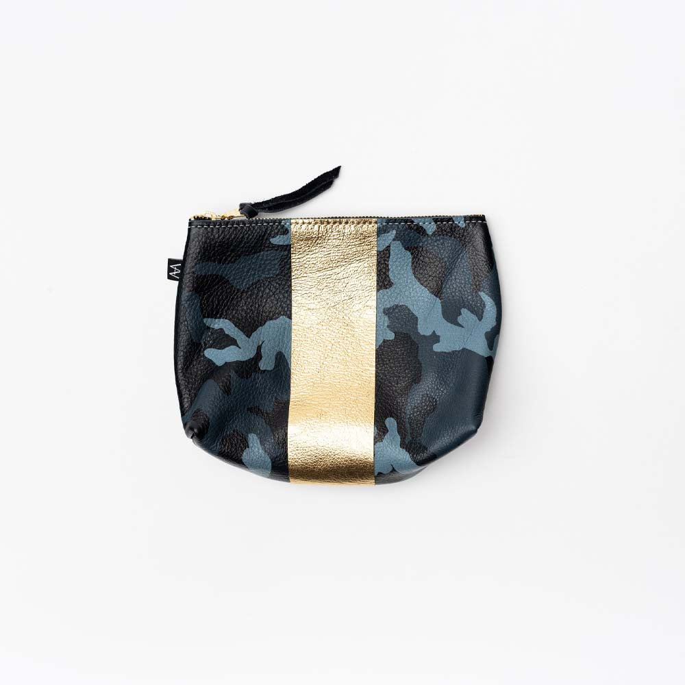 One Stripe Camo Clutch - Gold - Addison West 