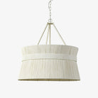 Palecek white Cassidy chandelier on a white background