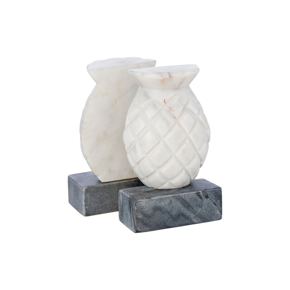 Set Of 2 Pineapple Bookends - Addison West 