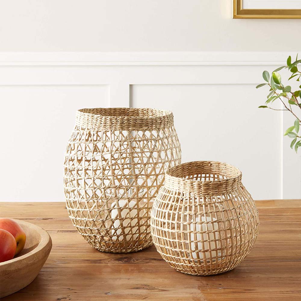 Emma Seagrass Lantern Set - Addison West 