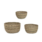 Set of 3 Seagrass Baskets - Addison West 