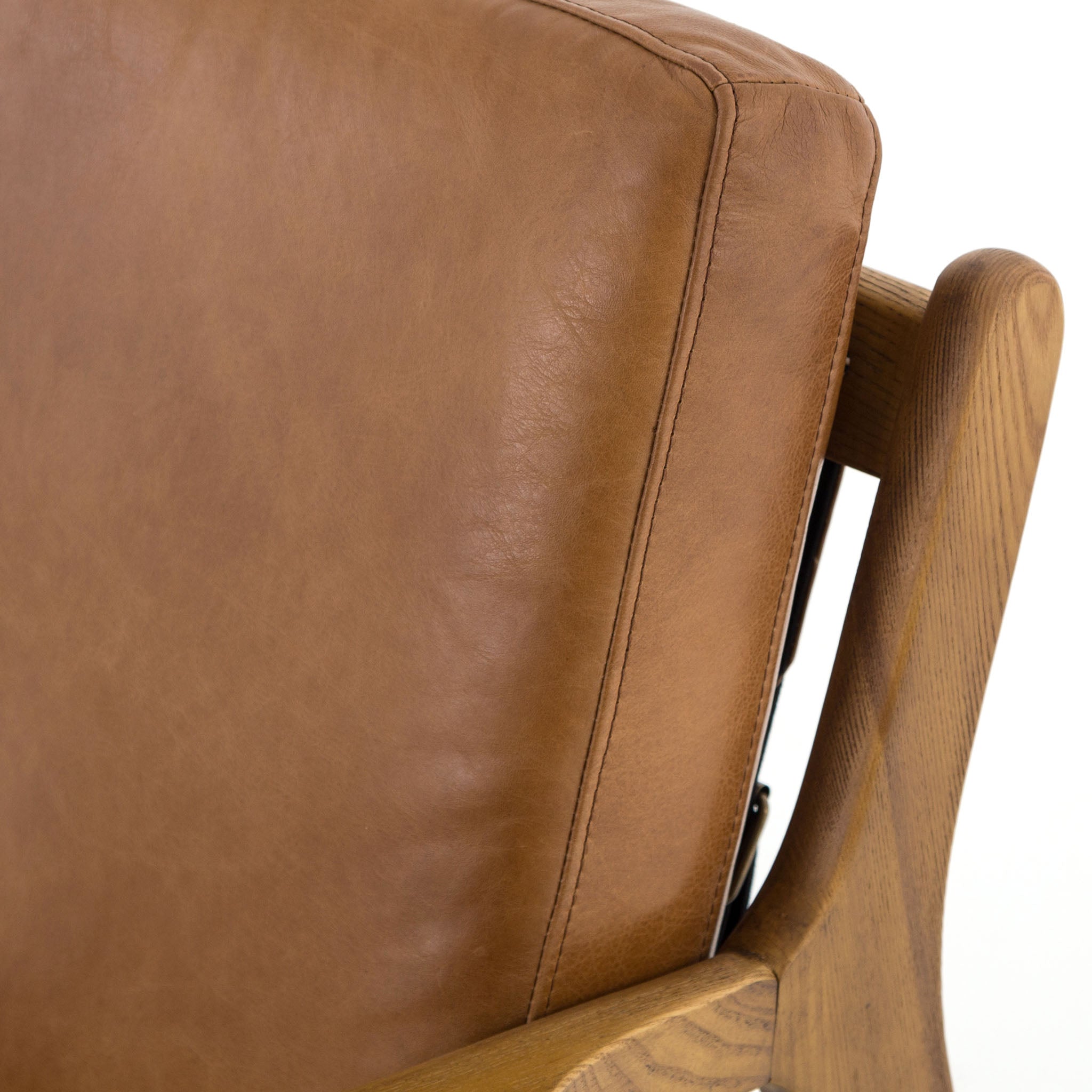 Four Hands Silas Chair in Patina Copper Leather - Addison West 