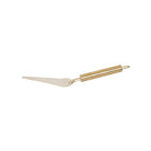 Gold Stainless Steel Cake Server on a white background